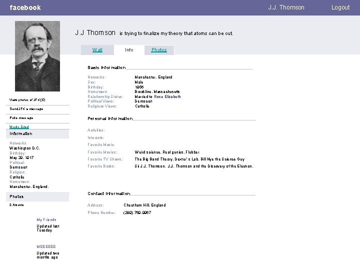 facebook J. J. Thomson J. J Thomson is trying to finalize my theory that