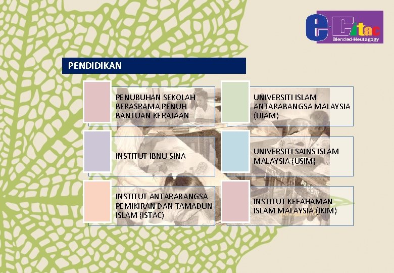 PENDIDIKAN PENUBUHAN SEKOLAH BERASRAMA PENUH BANTUAN KERAJAAN UNIVERSITI ISLAM ANTARABANGSA MALAYSIA (UIAM) INSTITUT IBNU