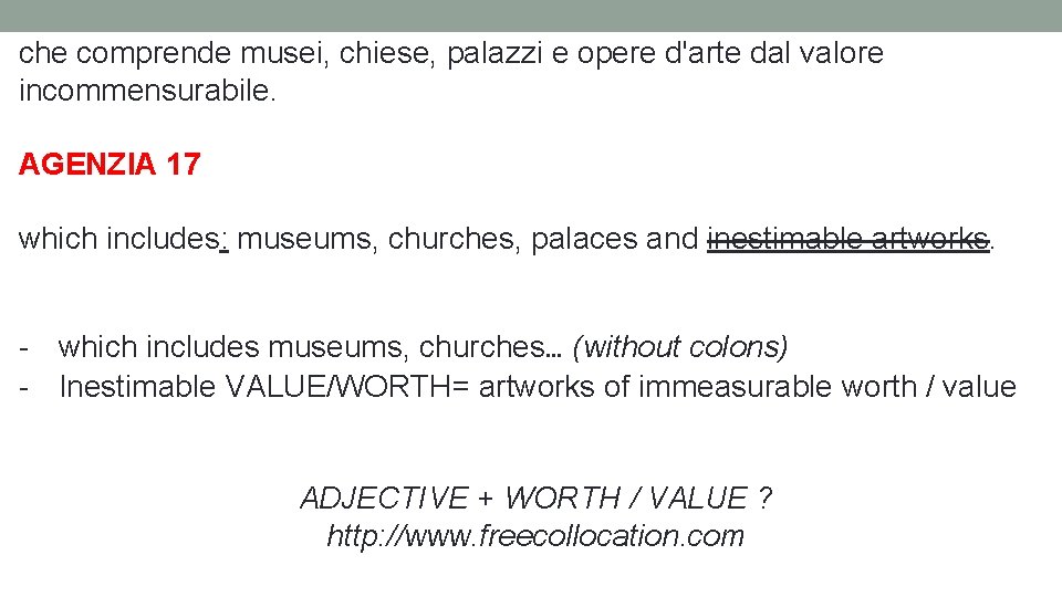 che comprende musei, chiese, palazzi e opere d'arte dal valore incommensurabile. AGENZIA 17 which