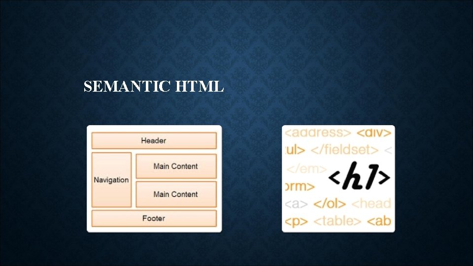 SEMANTIC HTML 