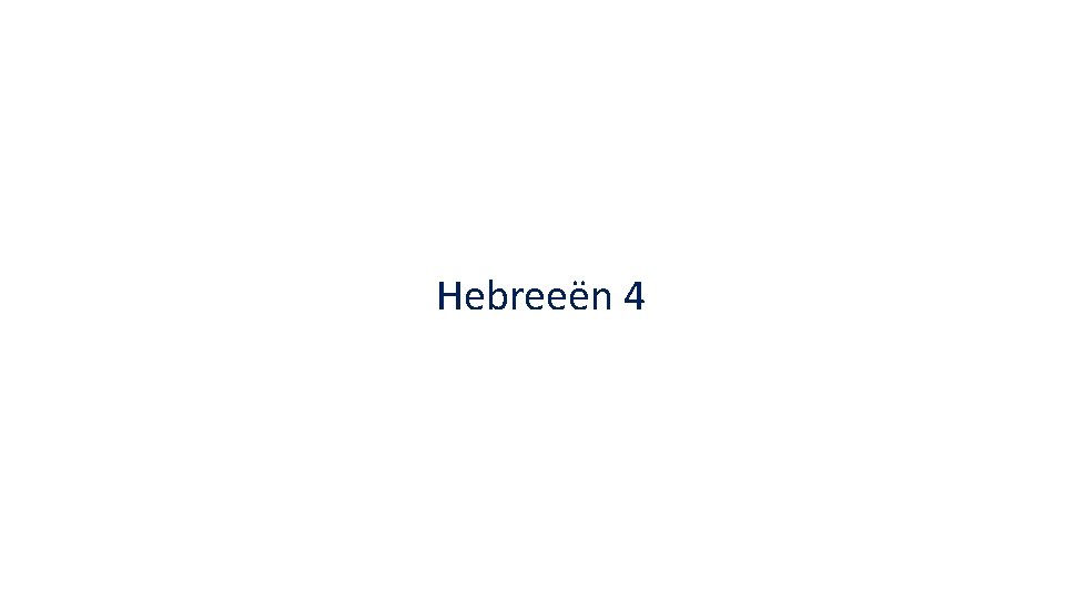 Hebreeën 4 