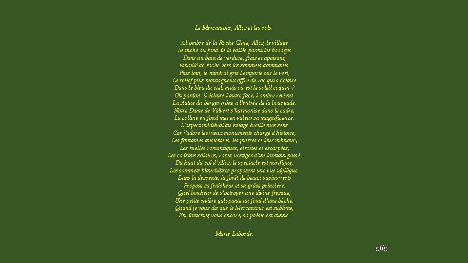 Le Mercantour, Allos et les cols. A l'ombre de la Roche Cline, Allos, le