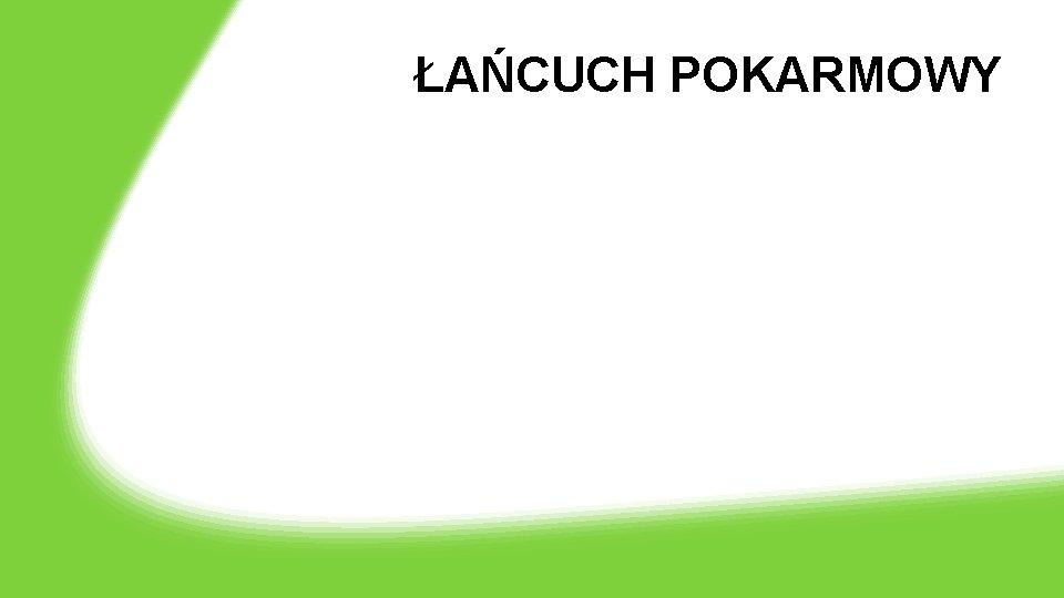 ŁAŃCUCH POKARMOWY 