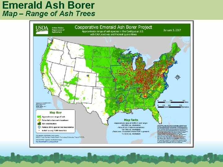 Emerald Ash Borer Map – Range of Ash Trees American Elm 5 