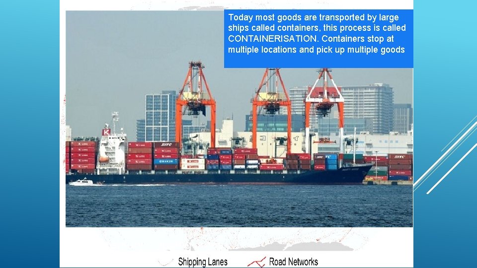 Comment on the distribution of todays shipping routes (3) 20 th century shipping lanes