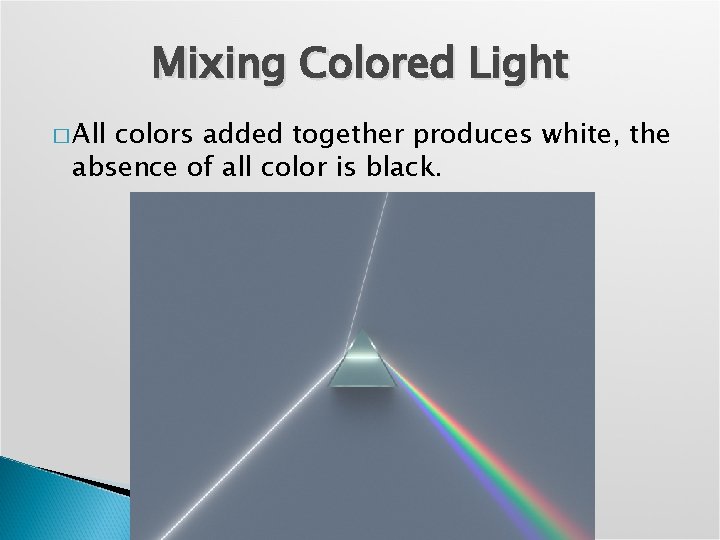 Chapter 27 Color Spectrum of Visible Light Physics