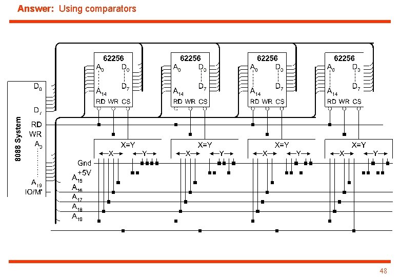 Answer: Using comparators 48 