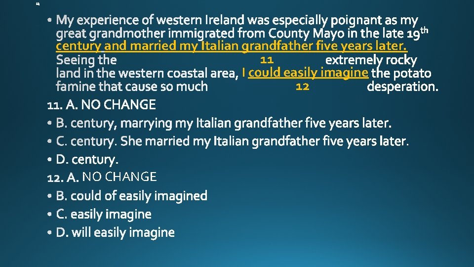 century and married my Italian grandfather five years later. 11 I could easily imagine