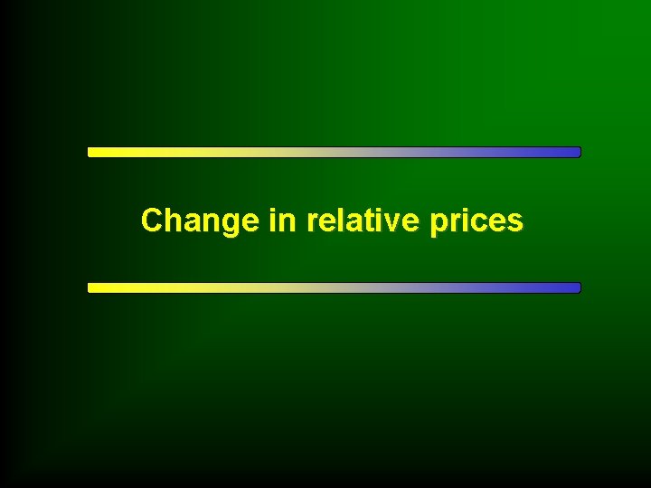 Change in relative prices 