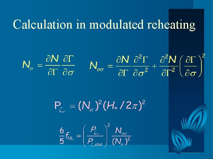 Calculation in modulated reheating 