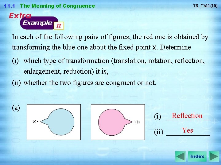 11. 1 The Meaning of Congruence 1 B_Ch 11(10) In each of the following