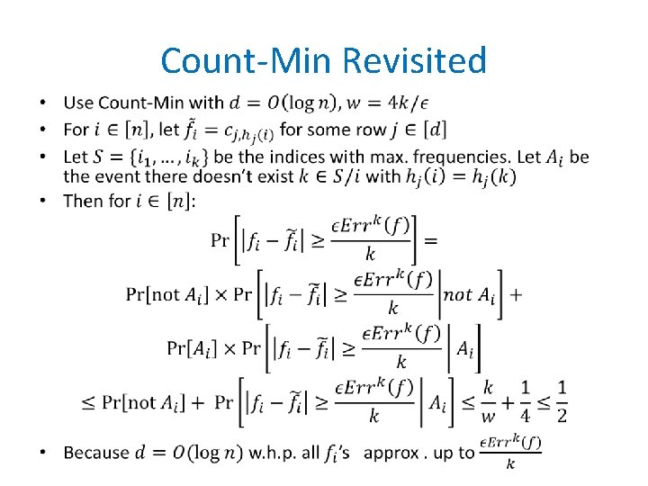 Count-Min Revisited • 