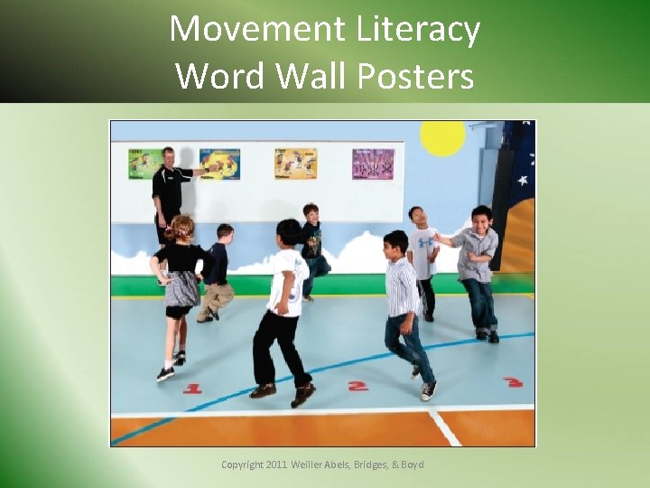 Movement Literacy Word Wall Posters Copyright 2011 Weiller Abels, Bridges, & Boyd 