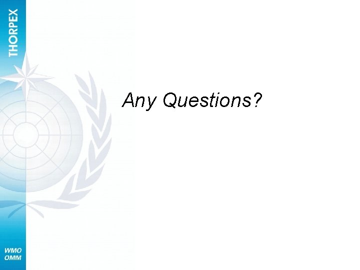 Any Questions? 