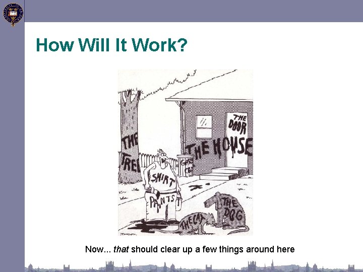 How Will It Work? Now. . . that should clear up a few things