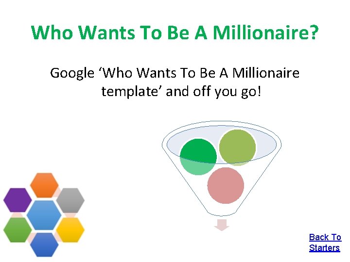 Who Wants To Be A Millionaire? Google ‘Who Wants To Be A Millionaire template’