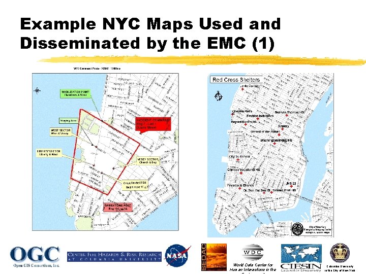 Example NYC Maps Used and Disseminated by the EMC (1) World Data Center for