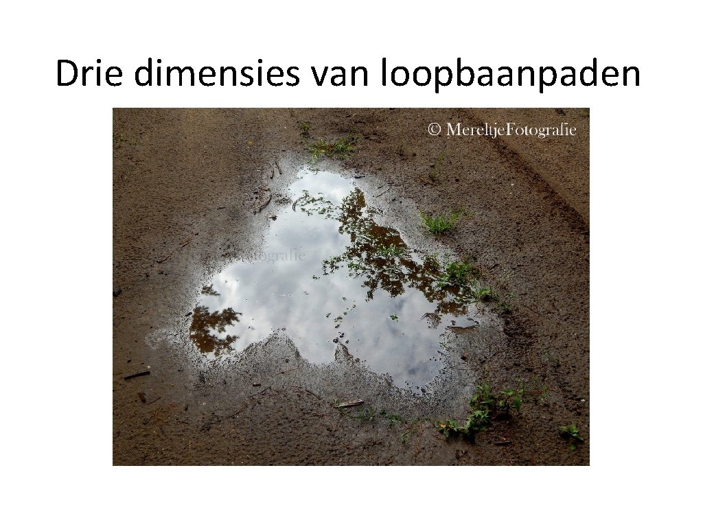 Drie dimensies van loopbaanpaden 