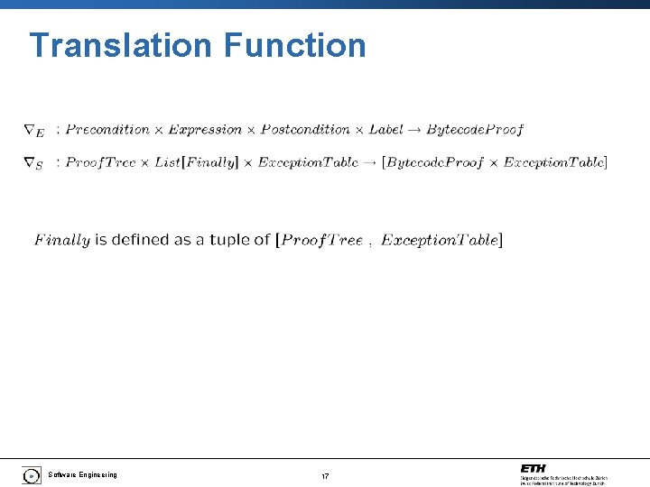 Translation Function Software Engineering 17 
