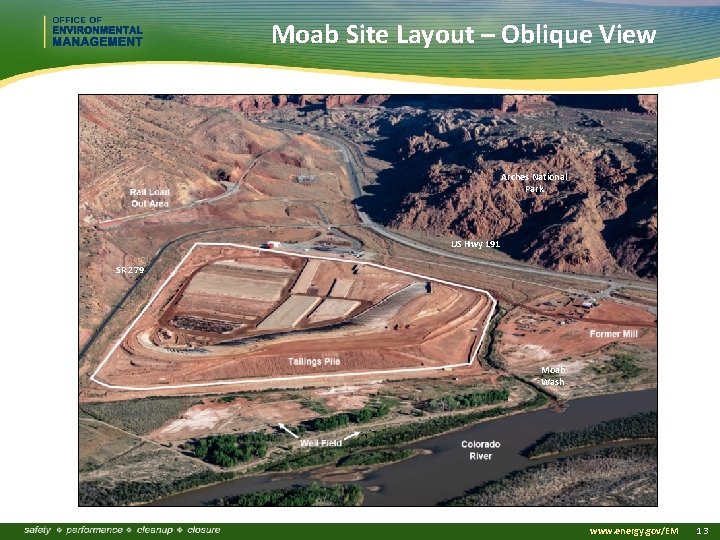 Moab Site Layout – Oblique View Arches National Park Hwy US US Hwy 191191
