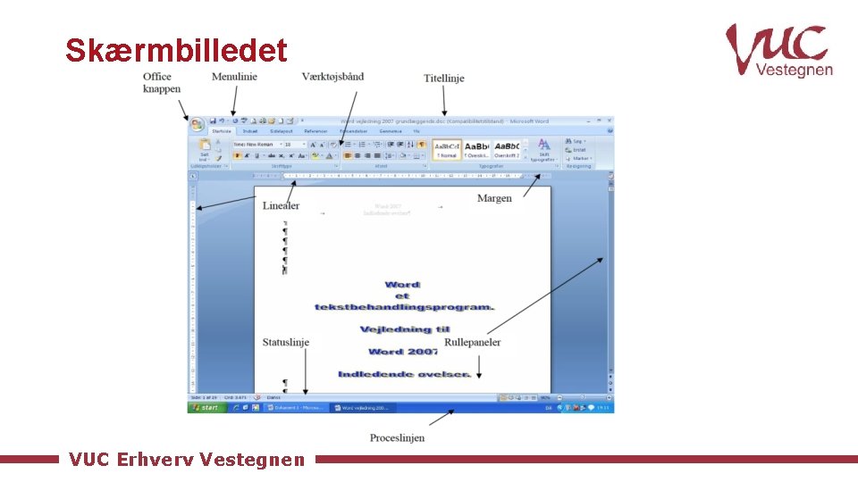 Skærmbilledet VUC Erhverv Vestegnen 