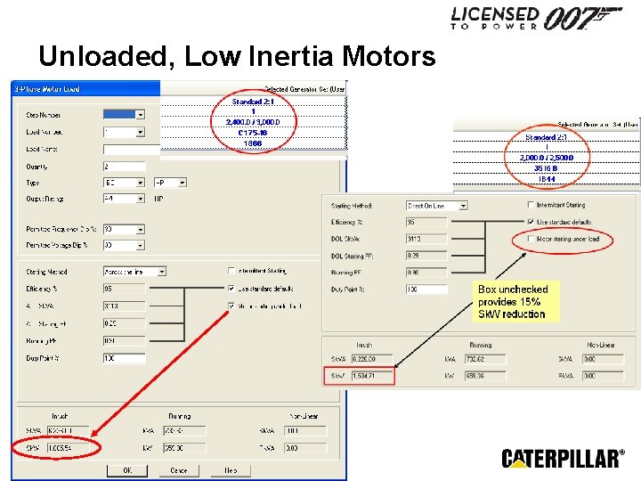 Unloaded, Low Inertia Motors June 2012 
