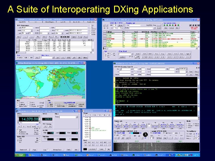 A Suite of Interoperating DXing Applications 