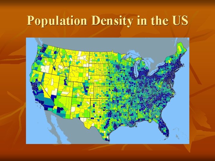 Population Density in the US 