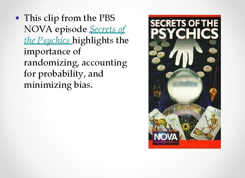  • This clip from the PBS NOVA episode Secrets of the Psychics highlights