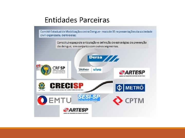 Entidades Parceiras 