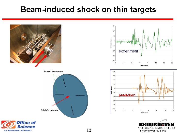 Beam-induced shock on thin targets experiment prediction 12 BROOKHAVEN SCIENCE 