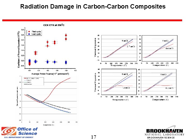Radiation Damage in Carbon-Carbon Composites 17 BROOKHAVEN SCIENCE 