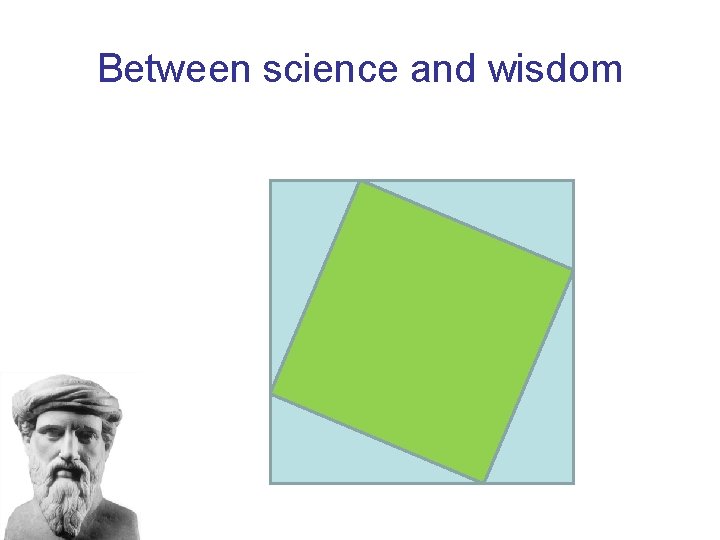 Between science and wisdom 