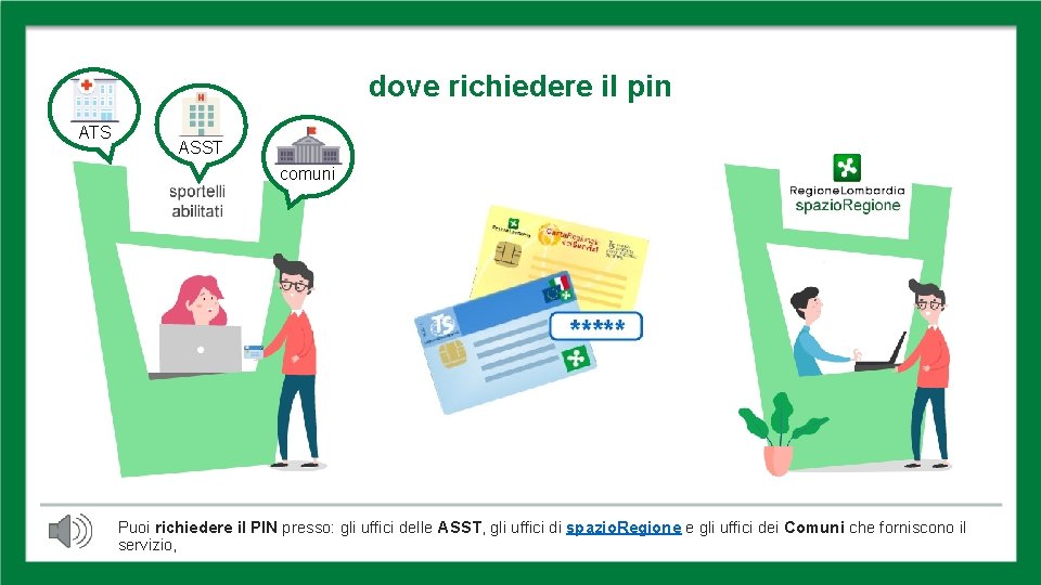 DOVE RICHIEDERE IL PIN dove richiedere il pin ATS ASST comuni Puoi richiedere il