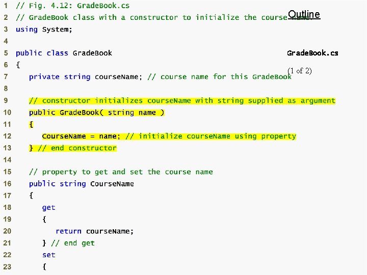 Outline 22 Grade. Book. cs (1 of 2) 2006 Pearson Education, Inc. All rights