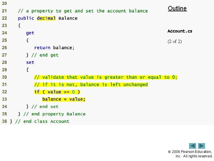 Outline 28 Account. cs (2 of 2) 2006 Pearson Education, Inc. All rights reserved.