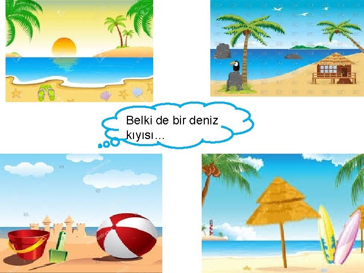 Belki de bir deniz kıyısı… 