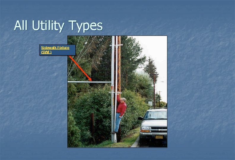 All Utility Types Sidewalk Fixture (SWF) 