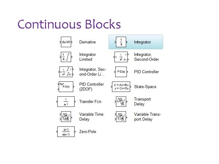 Continuous Blocks Continuous Blocks