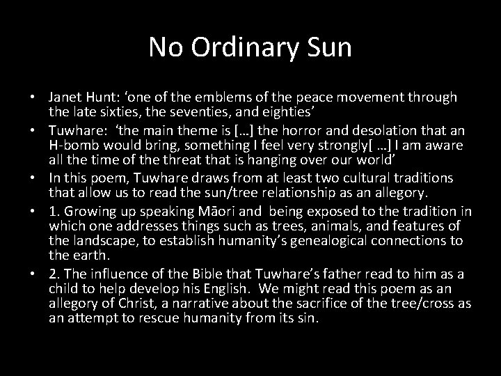 No Ordinary Sun • Janet Hunt: ‘one of the emblems of the peace movement