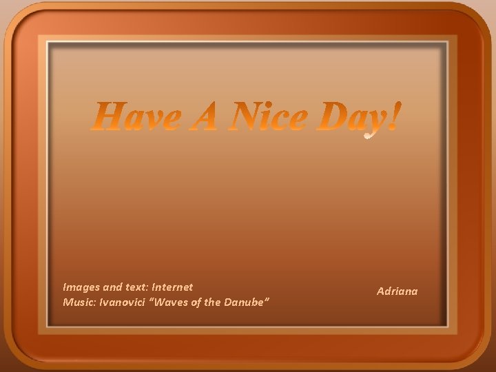 Images and text: Internet Music: Ivanovici “Waves of the Danube” Adriana 