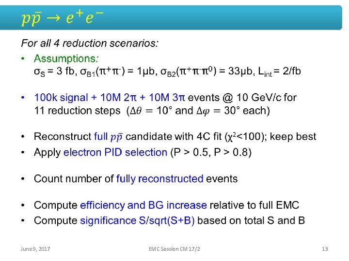  • June 9, 2017 EMC Session CM 17/2 13 