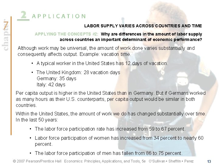 chapter LABOR SUPPLY VARIES ACROSS COUNTRIES AND TIME APPLYING THE CONCEPTS #2: Why are