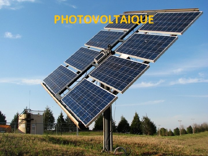 PHOTOVOLTAIQUE 