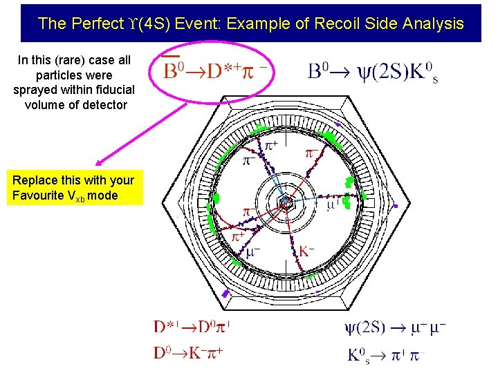 The Perfect (4 S) Event: Example of Recoil Side Analysis In this (rare) case