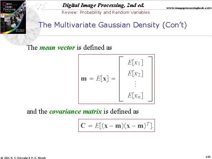 Digital Image Processing, 2 nd ed. www. imageprocessingbook. com Review: Probability and Random Variables