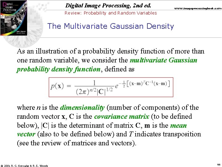 Digital Image Processing, 2 nd ed. www. imageprocessingbook. com Review: Probability and Random Variables