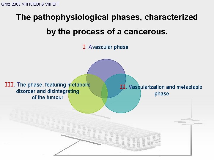 Graz 2007 XIII ICEBI & VIII EIT The pathophysiological phases, characterized by the process