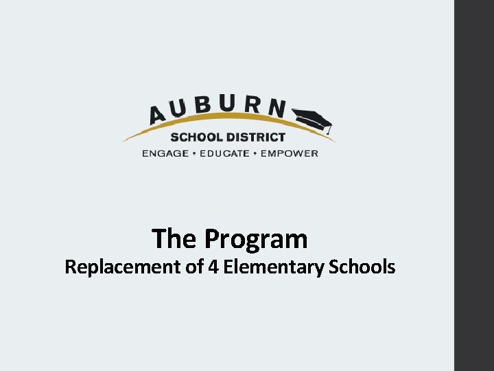 The Program Replacement of 4 Elementary Schools 