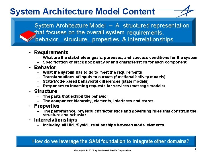 System Architecture Model Content System Architecture Model – A structured representation that focuses on System Architecture Model Content System Architecture Model – A structured representation that focuses on
